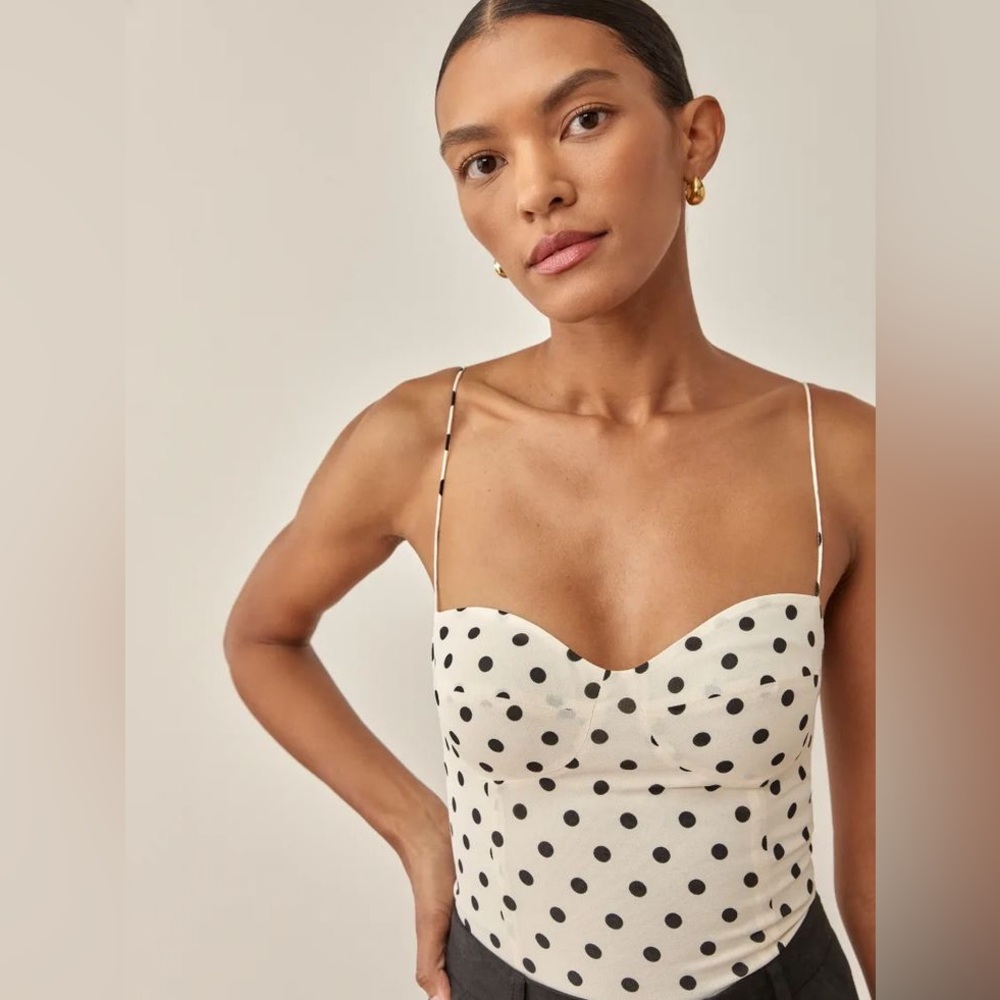 Reformation Polka Dot Bustier